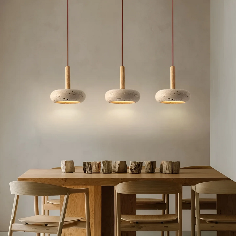 TranquilHalo LED Retro Japanese Ceiling Lamp - Elegant Ambient Lighting for Home Décor