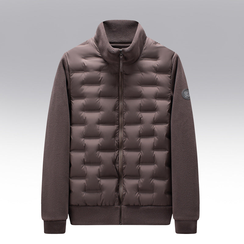 Men's quilted puffer jacket, view 3