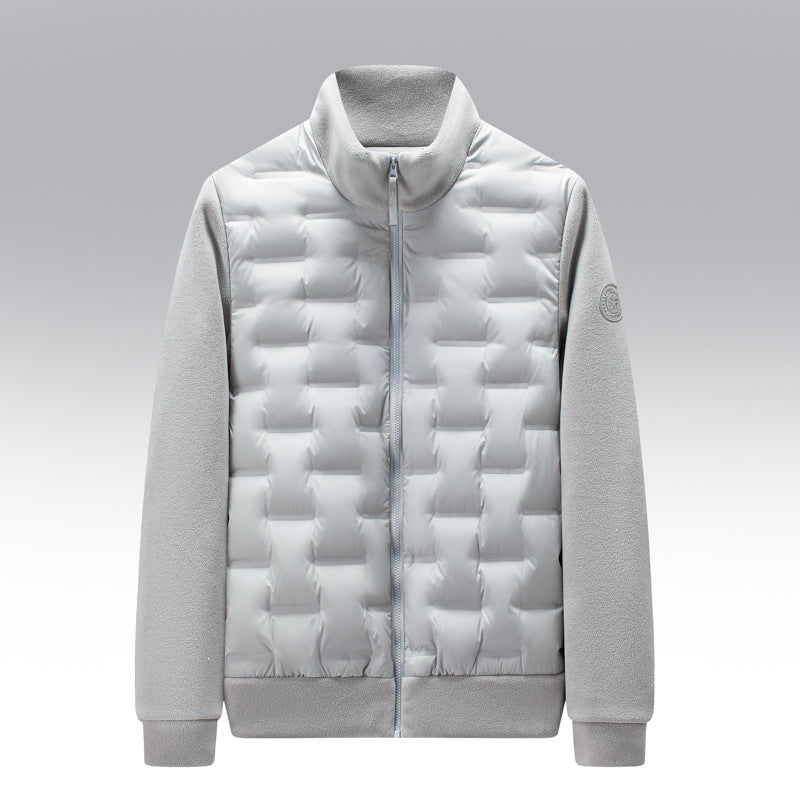 Men's quilted puffer jacket, view 4
