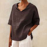 Women's Blouse V Neck Casual Summer Top