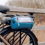 Bike Handlebar Bag Waterproof Phone Holder Touchscreen Storage