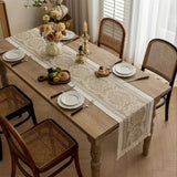 Leona Luxury Linen Table Runner - Elegant Table Decor for Dining & Events | Premium Quality, Soft Texture, Perfect for Weddings & Special Occasions