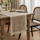 Leona Luxury Linen Table Runner - Elegant Table Decor for Dining & Events | Premium Quality, Soft Texture, Perfect for Weddings & Special Occasions
