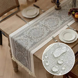 Leona Luxury Linen Table Runner - Elegant Table Decor for Dining & Events | Premium Quality, Soft Texture, Perfect for Weddings & Special Occasions