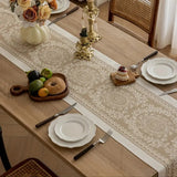 Leona Luxury Linen Table Runner - Elegant Table Decor for Dining & Events | Premium Quality, Soft Texture, Perfect for Weddings & Special Occasions