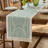 Leona Luxury Linen Table Runner - Elegant Table Decor for Dining & Events | Premium Quality, Soft Texture, Perfect for Weddings & Special Occasions