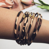 Stylish Multi-Layer Leopard Print Leather Bracelet | Trendy Fashion Jewelry for Women