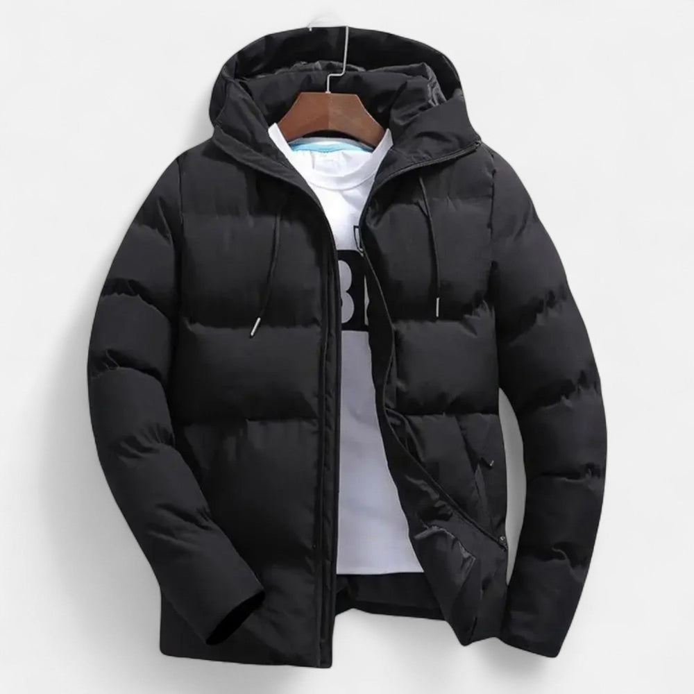 Men's quilted puffer jacket, view 1