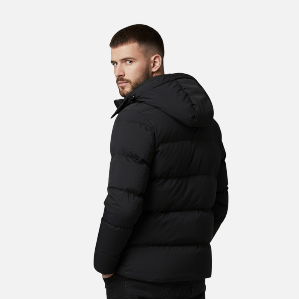 Men's quilted puffer jacket, view 3