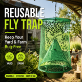Reusable Wire Cage Fly Trap – Non-Toxic, 40,000 Capacity & Foldable