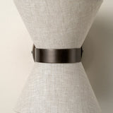 Bronze & Linen Wall Light | Classic Modern Elegance