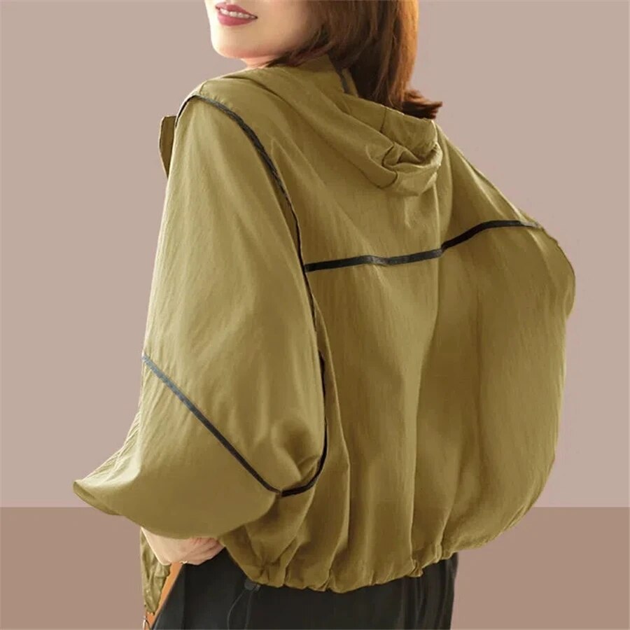 Lightweight Ladies Summer Hoodie Jacket with Oversized Fit – Zoë