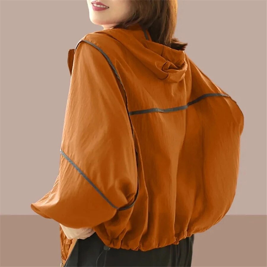 Lightweight Ladies Summer Hoodie Jacket with Oversized Fit – Zoë