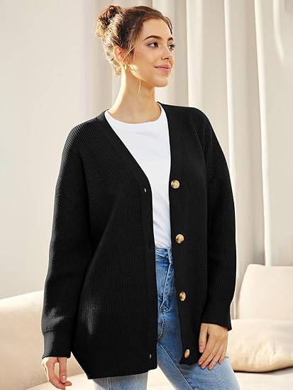 Lightweight V-neck Vest with Button Closure - Lana