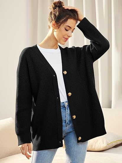 Lightweight V-neck Vest with Button Closure - Lana