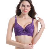 Plus-Size Wire-Free Lace Bra - Comfortable & Stylish Lingerie for Curvy Women