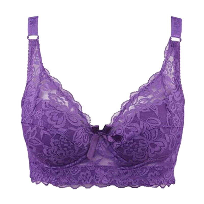 Plus-Size Wire-Free Lace Bra - Comfortable & Stylish Lingerie for Curvy Women