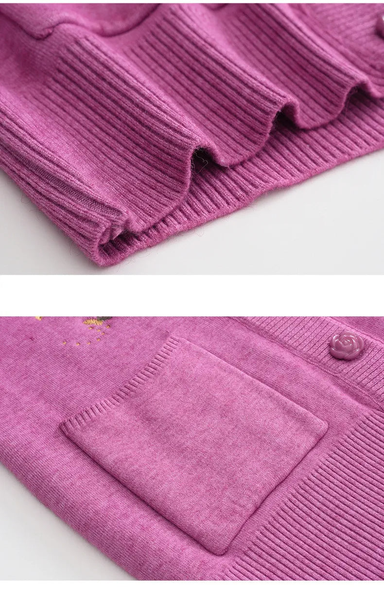 Plus-Size Velvet Knit Sweater 'Winterzauber' - Cozy & Stylish Winter Fashion