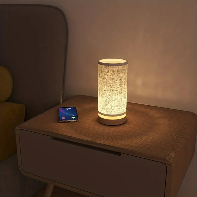 LinoGlow Linen Look Night Light - Soft Ambient Lighting for Cozy Spaces