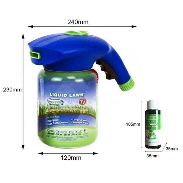 Liquid Lawn Seed Sprayer – Wide Nozzle, Garden Hose Fit & Eco-Friendly
