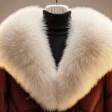Women's wrap puffer jacket, view 3