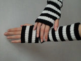 FlexiWarm Long Fingerless Knitted Gloves for Ultimate Comfort & Warmth
