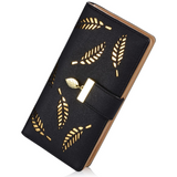 Leanne Long Leaf Leather Wallet - Stylish & Durable Women's Wallet with Multiple Card Slots