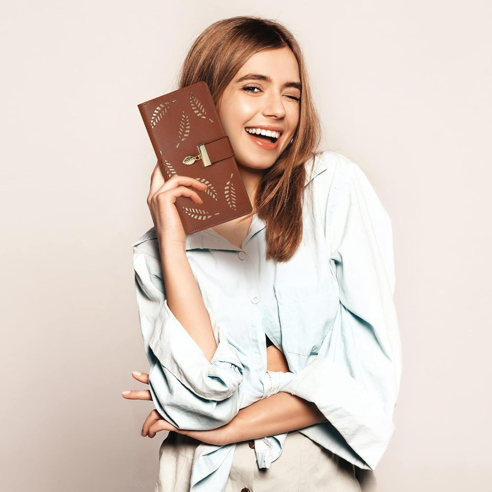 Leanne Long Leaf Leather Wallet - Stylish & Durable Women's Wallet with Multiple Card Slots