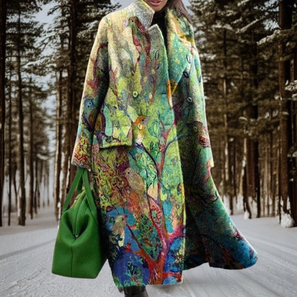 Long Warm Ladies Winter Coat - Sofia