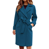 Long Women's Trench Coat Winter Jacket - Sienna