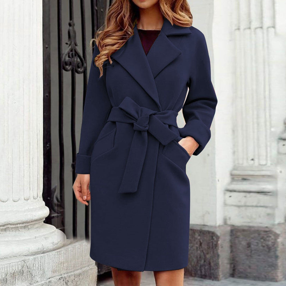 Long Women's Trench Coat Winter Jacket - Sienna