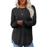 Barbara Loose Fit Crew Neck Sweater Tunic for Women - Cozy, Stylish, and Versatile Knitwear