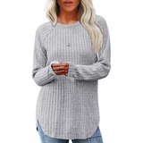 Barbara Loose Fit Crew Neck Sweater Tunic for Women - Cozy, Stylish, and Versatile Knitwear