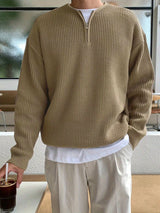 Loose Striped Knitted Sweater for Men - Ronan
