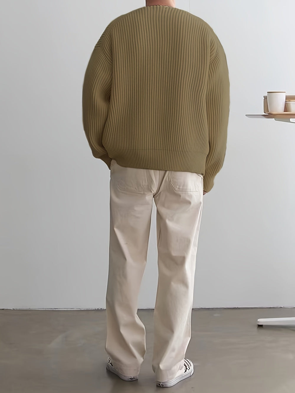 Loose Striped Knitted Sweater for Men - Ronan