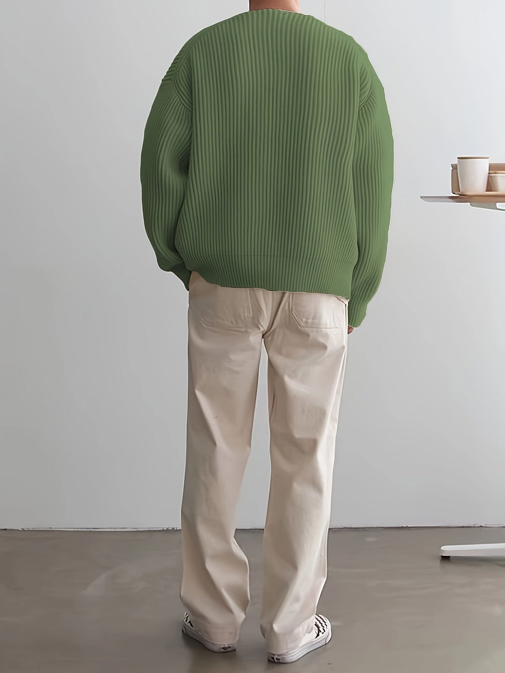 Loose Striped Knitted Sweater for Men - Ronan