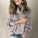 Ladies' Sweater with Buttons - Yara - 2