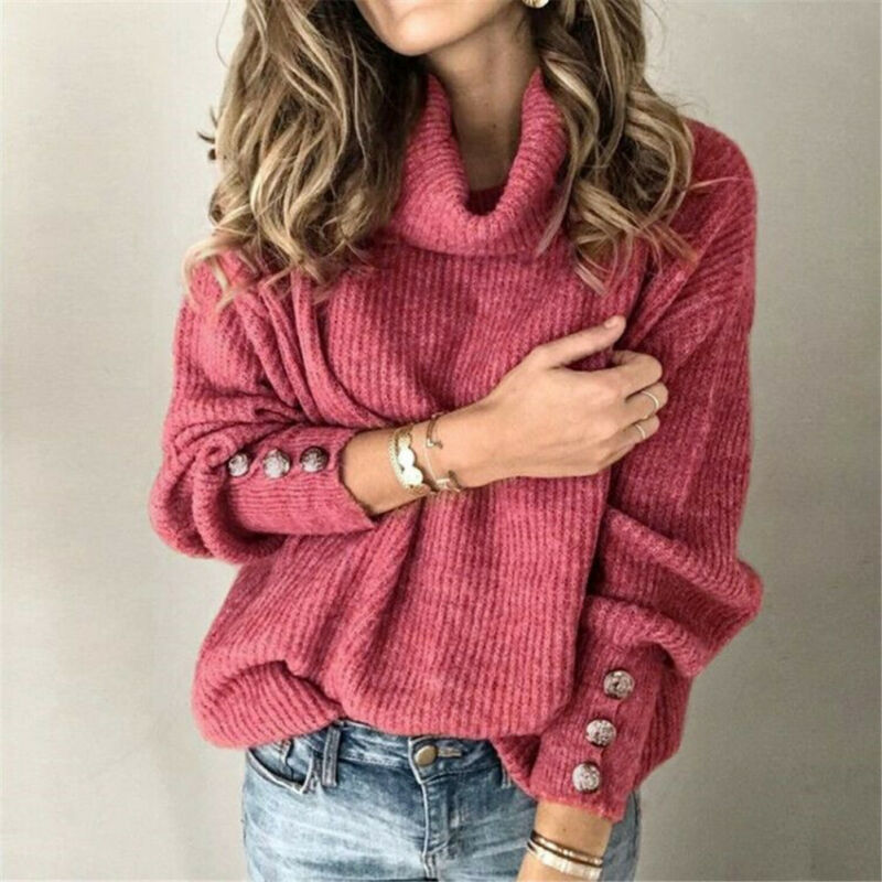 Ladies' Sweater with Buttons - Yara - 4