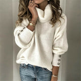 Ladies' Sweater with Buttons - Yara - 5