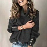 Ladies' Sweater with Buttons - Yara