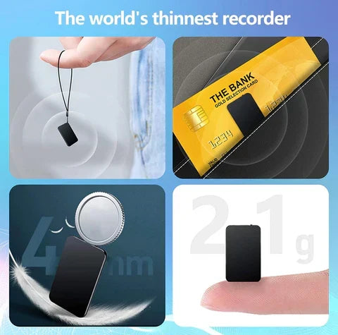 Compact Voice-Activated Audio Capture Device - Mini Recorder for Clear Sound Recording