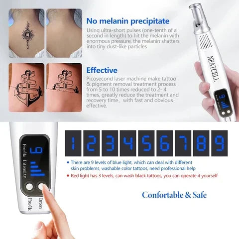 Advanced Picosecond Laser Eraser Pen for Flawless Skin - Remove Imperfections, Scars & Pigmentation