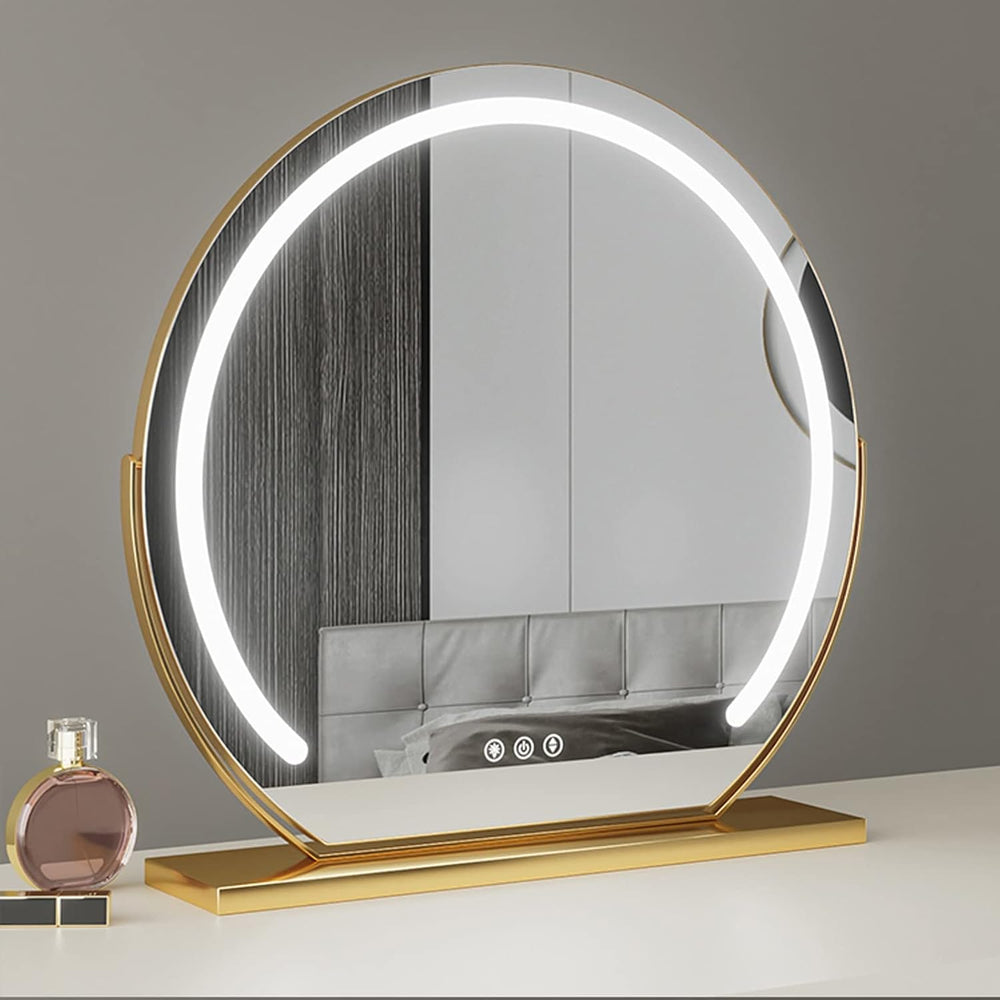 Luminara Dimmable LED Touch Screen Vanity Mirror – Perfect for Precision Makeup & Skincare Application
