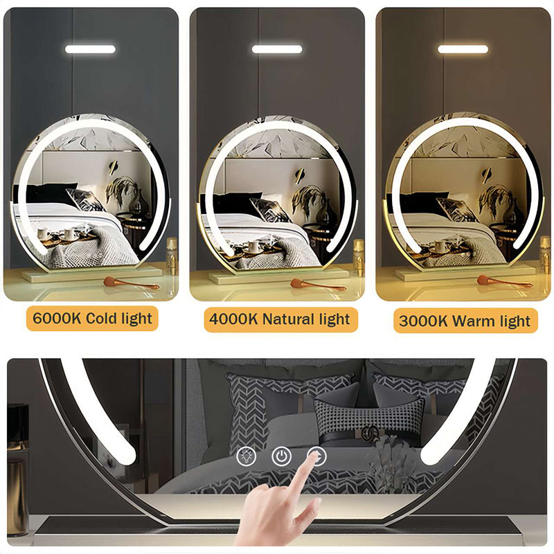Luminara Dimmable LED Touch Screen Vanity Mirror – Perfect for Precision Makeup & Skincare Application