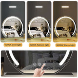 Luminara Dimmable LED Touch Screen Vanity Mirror – Perfect for Precision Makeup & Skincare Application