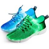 GlowKicks Luminous Light-Up Shoes for Kids & Adults - LED Sneakers for Nighttime Fun & Safety