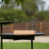 Illuminated Periodic Table Featuring Authentic Elements - Educational Science Display for Home or Classroom