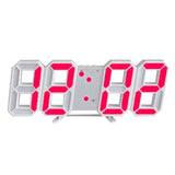 Modern 3D LED Digital Wall Clock - Dimmable Light Display for Home & Office Decor