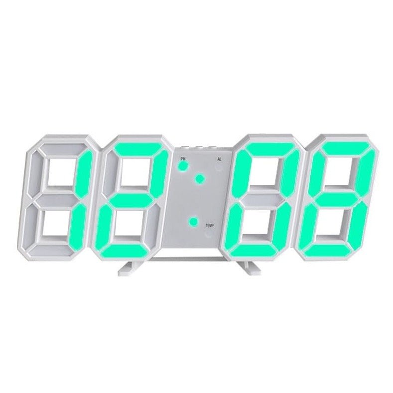 Modern 3D LED Digital Wall Clock - Dimmable Light Display for Home & Office Decor