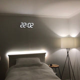 Modern 3D LED Digital Wall Clock - Dimmable Light Display for Home & Office Decor